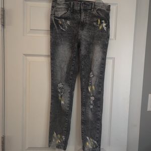 Panyc Boys Rip-Splatter Jeans Grey/Black 12